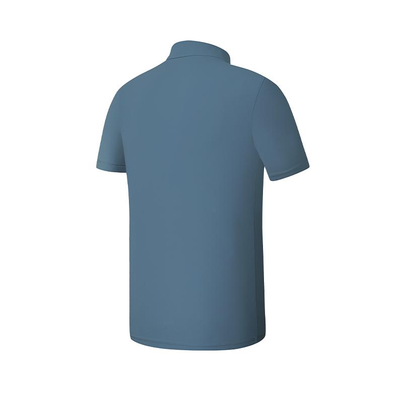 FILA Fitness Cool Dry Simple Fashion Classic Polo Shirt Men tops Moonlight-Blue A61M621110FRB