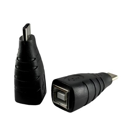 USB C auf USB B Druckeradapter, USB B Buchse auf Typ C Stecker Adapter für Drucker, E-Piano, Laptops