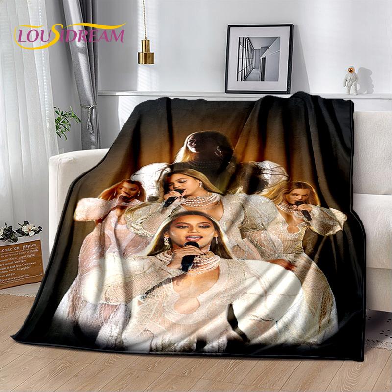 3D Latest Beyonce Giselle Knowles Soft Plush Blanket,Flannel Blanket Throw Blanket for Living Room Bedroom Bed Sofa Picnic Cover