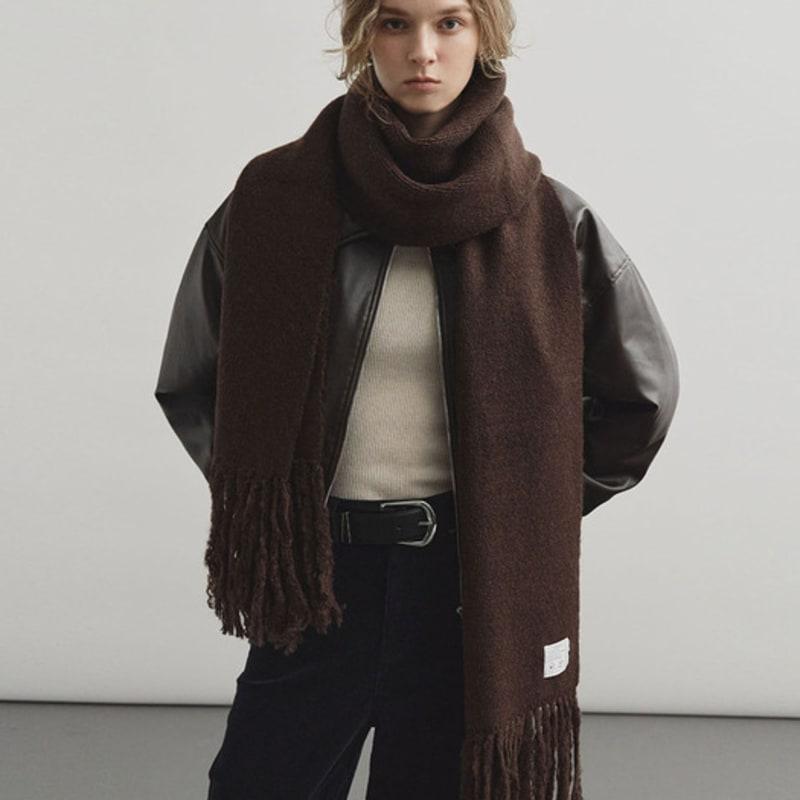 MONGDOL [5 colors] Heavy Wool Knit Muffler MDAC032