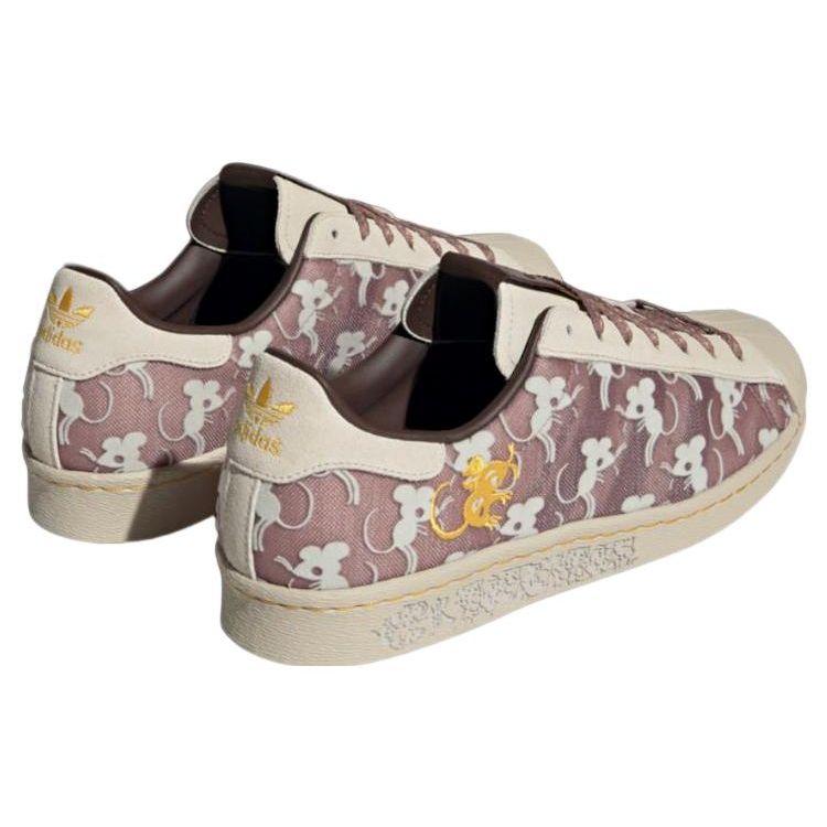 Adidas Originals Han Meilin X  Superstar 80S Zi Shu Low-Top Sneakers Unisex Sneakers Gray Brown ID4376