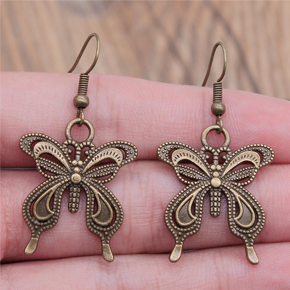 29 Styles New Design Vintage Butterfly & Dragonfly Insect Pendant Drop Earrings For Women Fashion Jewelry Wholesale Factory