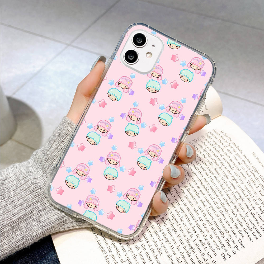 Case for Samsung A04 A14 A23 A34 A54 M23 M33 M52 M53 Realme 10 9 C30S C35 C55 VIVO Y02S Y21 Y51 X80 Pro Transparent Cover LI29 Little Twin Stars