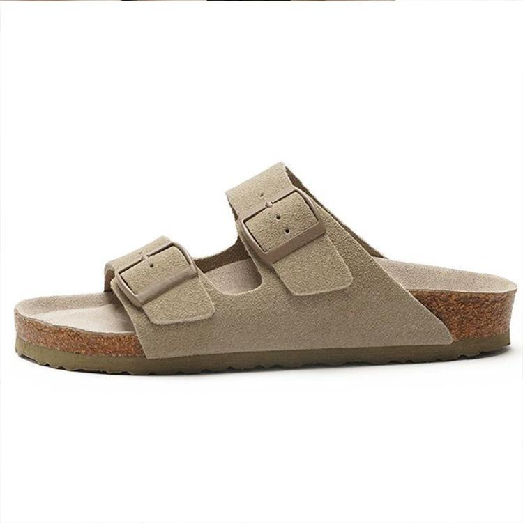 Fashion Sandals for Women Men Cork Footbed Adjustable Slides Slip On Summer Unisex Slippers with Arch Support