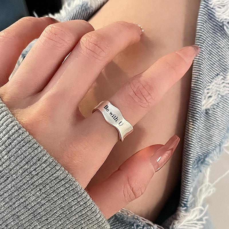 Simple Wave Open Ring: Women s Versatile & Stylish Adjustable Fashion Accessory Open Adjustable