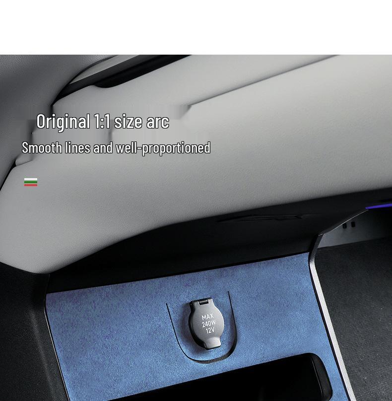SU7 Alcantara Suede Center Console Ultra-Thin Adhesive Interior Modification Patch
