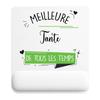Mousepad - PLANETEE - Best Aunt Time Woman - Multicolored - 22x18 Cm - Smooth Non-slip Surface