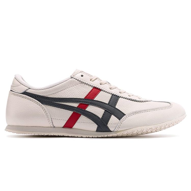 Onitsuka Tiger Machu Racer Cream Black Red Unisex Low Top Leather Retro Lifestyle Sneakers 1183B770-100