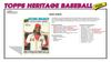 2026 Topps Heritage Baseball Series Value Blaster exclusive dark green and pink sparkle parallel cards and a chance to get artifacts and 64-card Box
