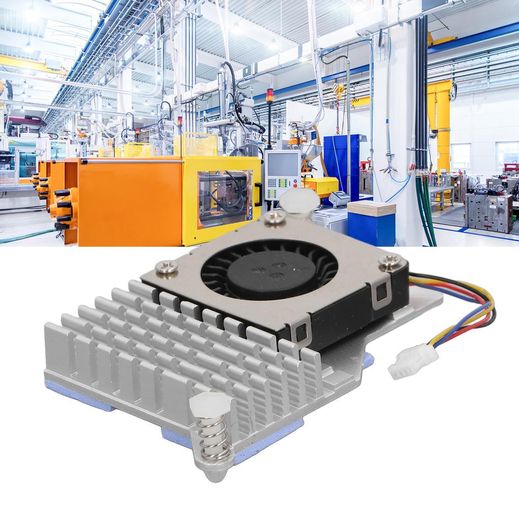 for Pi 5 Cooler Replacement Aluminium Alloy Temperature Controlled PWM Speed Control Cooling Fan for Pi 5 4GB 8GB