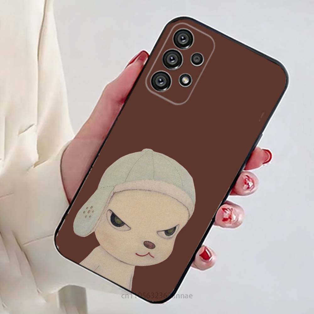 Y-Yoshitomos Art N-Nara Phone Case for Samsung Galaxy A73,23,53,33,14,24,13,72,22,52,32,54,A34 Soft Cover Samsung A22 5G