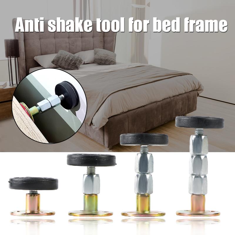 2pcs Self-Adhesive Adjustable Threaded Bed Frame Holder Bed Head Holder Bed Counter Anti-Shake Tool For Bed Telescopic Support 30-40mm