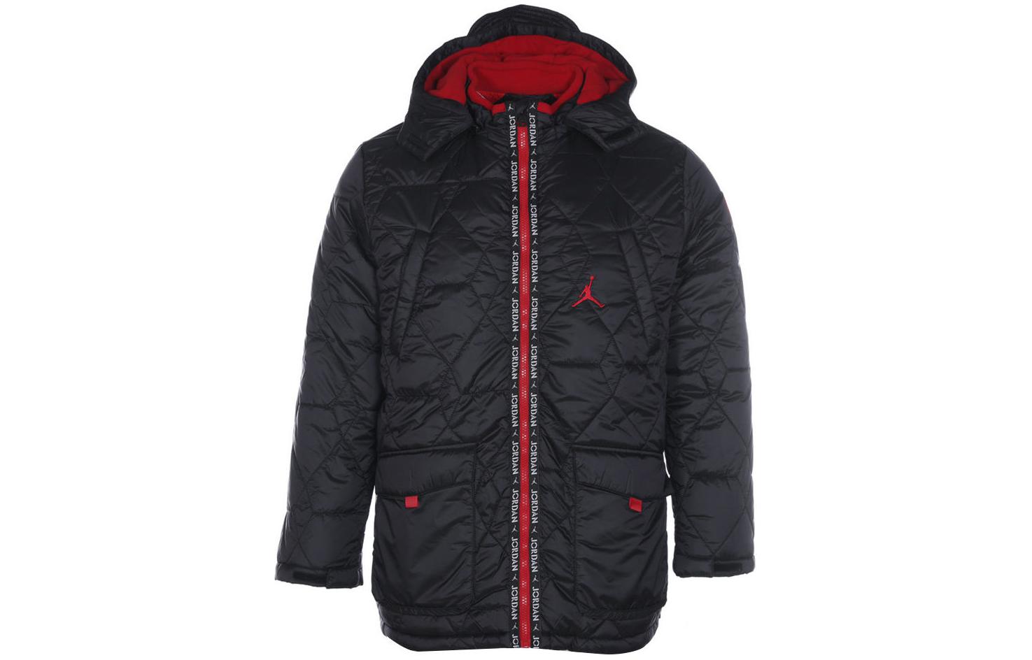 Jordan Kids Down Jackets Hooded Moderate FB1678-010 L