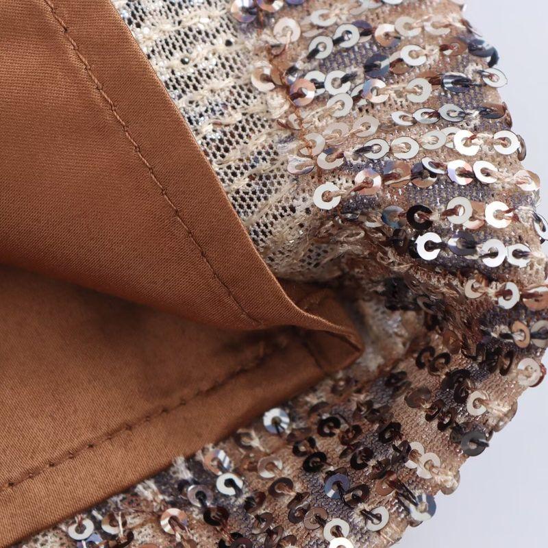 Kaslead New Arrival Women's Clothing Fashion Style Fashionable Sequins Inlaid High Waist Mini Skirt 3920129 051