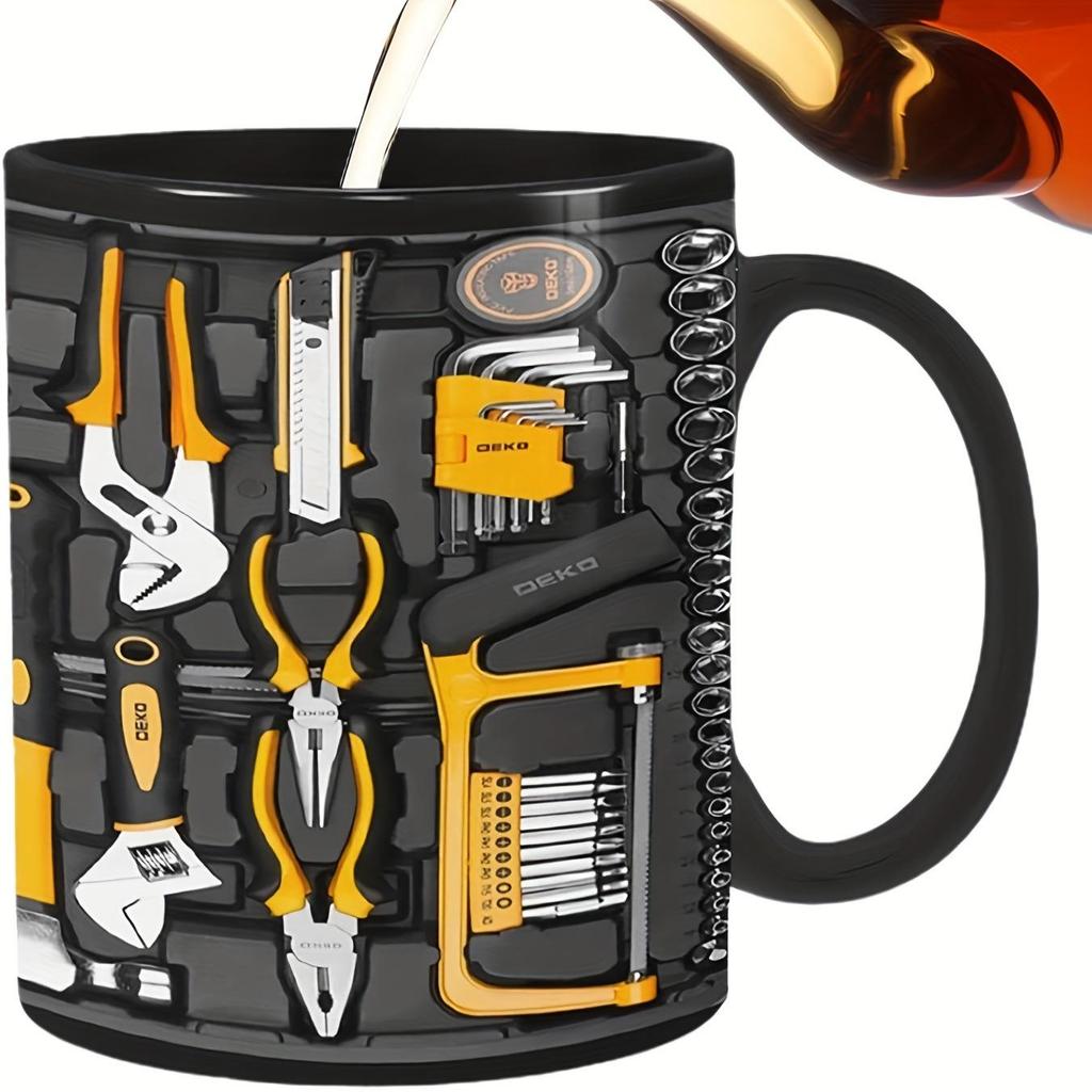 Elegant High-End Ceramic Coffee Mug for Men - Customizable with a Stylish Design