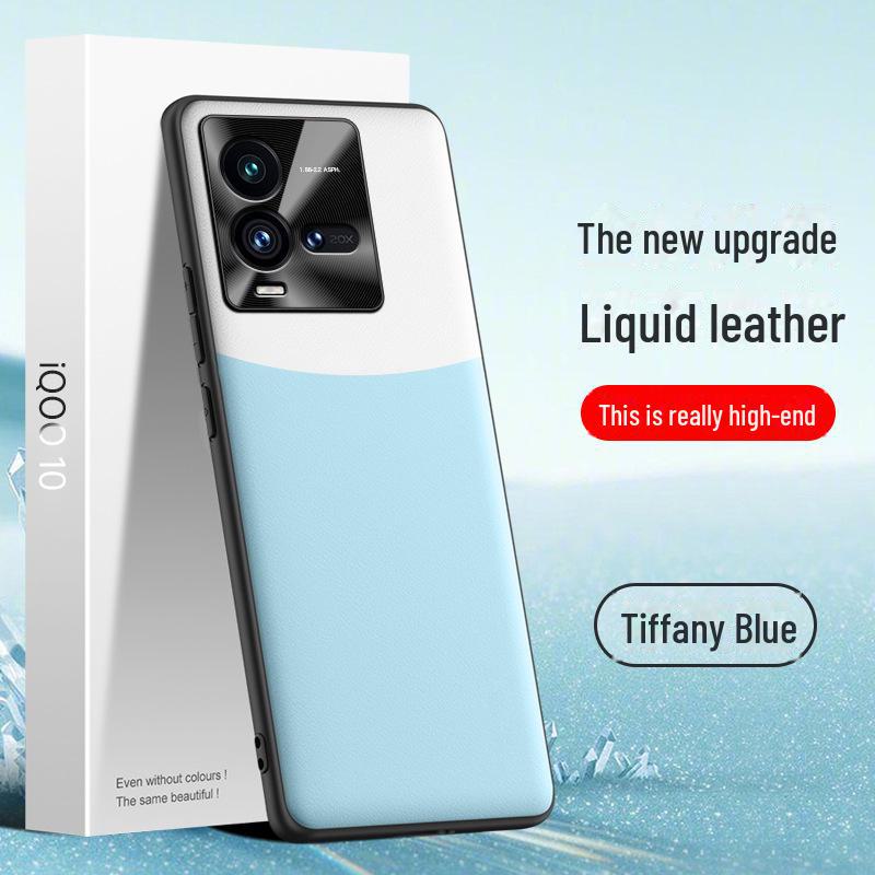 iQOO10 Liquid Leather Phone Case: Anti-Fall & Anti-Fouling Protective Cover