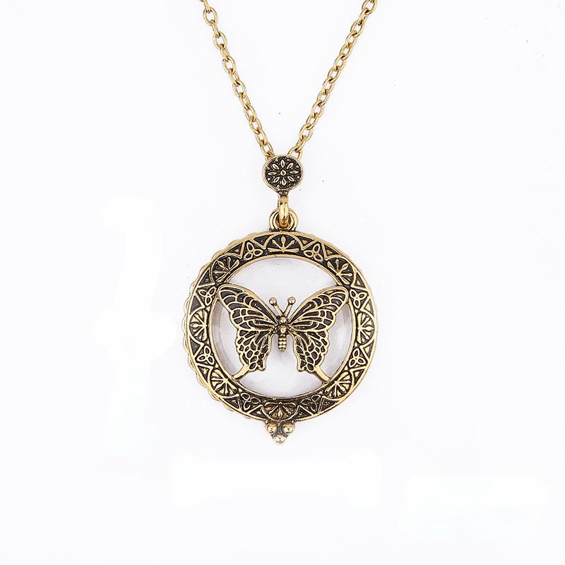 Creative Retro Pendant Necklace, Stylish And Personalized Design, Women'S Light Luxury Temperament Accessory Collarbone Chain