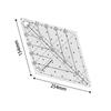 60 Degree Diamond Quilting Template Quilting Ruler Transparent for Quilter