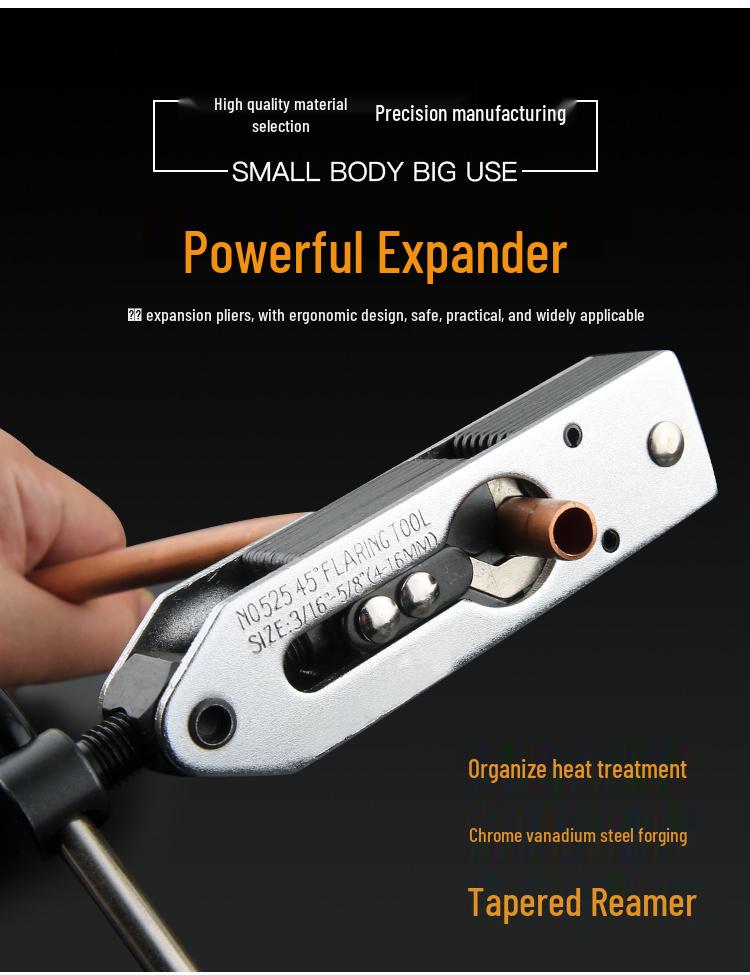 Multifunctional Copper Pipe Expander CT-525/526: Hole Expander & Flare Tool for Refrigeration & Air Conditioning
