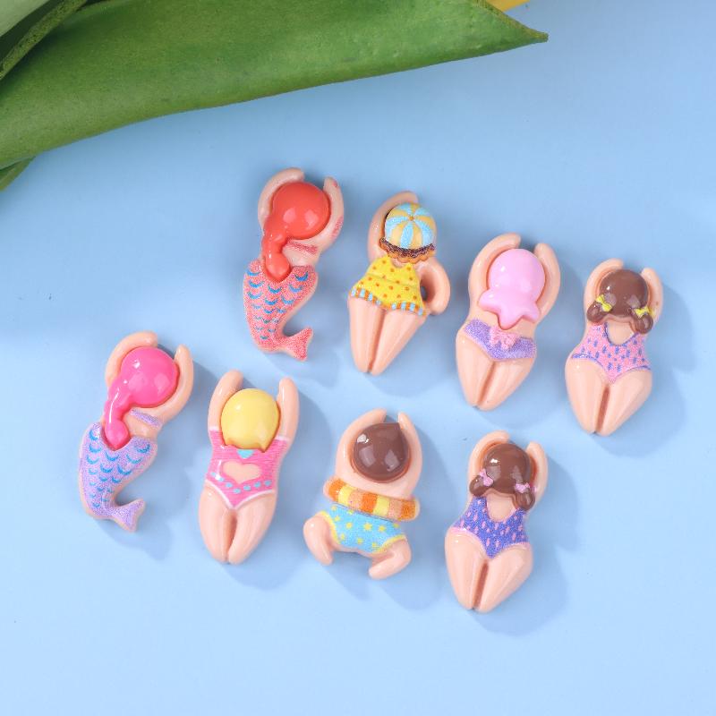 

16Pcs Swimming Boys Girls Sports Resin Shoes Ornaments Diy Funny Bracelet Charms Fit Birthday Present 16pcs