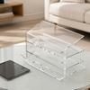 Computer Peripherals Organizer 3-Tier Keyboard Display Stand, Ergonomic Tilt Acrylic Storage Organizer, Shelf Space Saving Holder for Mechanical
