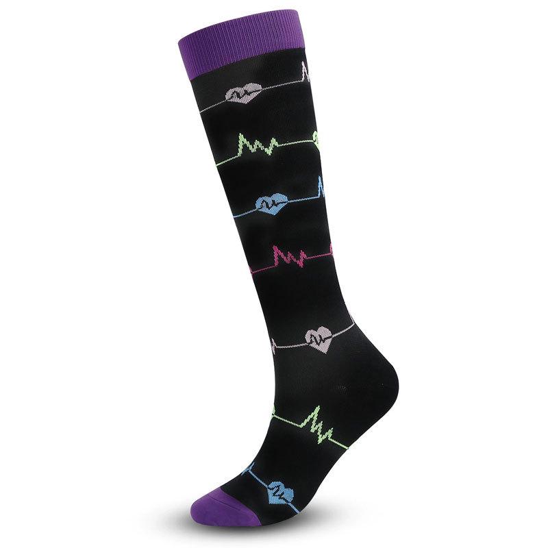 200+ Styles Compression Sports Socks for Men & Women: Breathable, Non-Slip Calf Socks for Fitness & Marathon, Individually Packaged