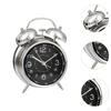 Analog Alarm Clock Desk Home Gift Hotel Luminous Dial Silent Non Ticking for Heavy Sleepers