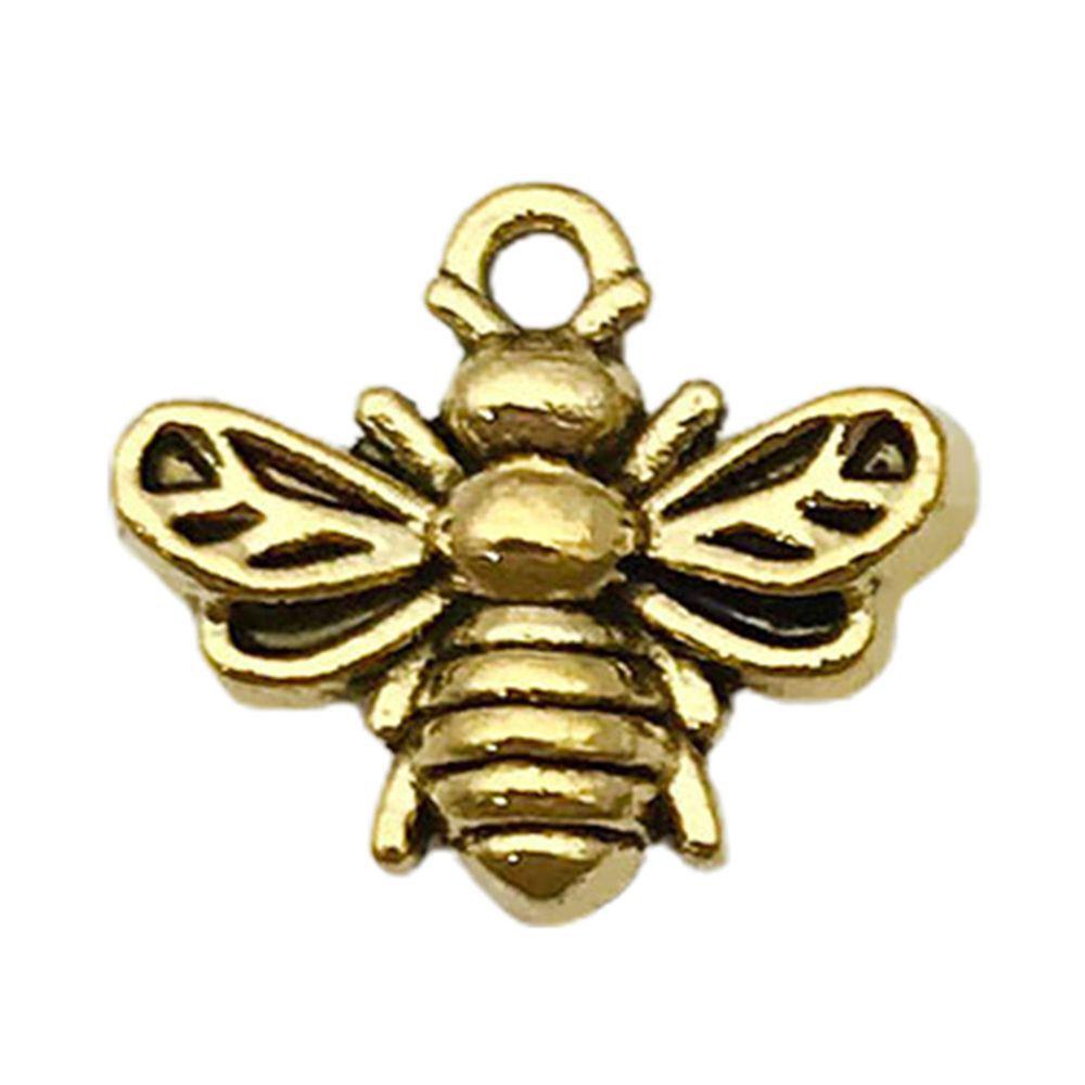 Multi-color Alloy Bee Pendant Charm for DIY Bracelets and Necklaces