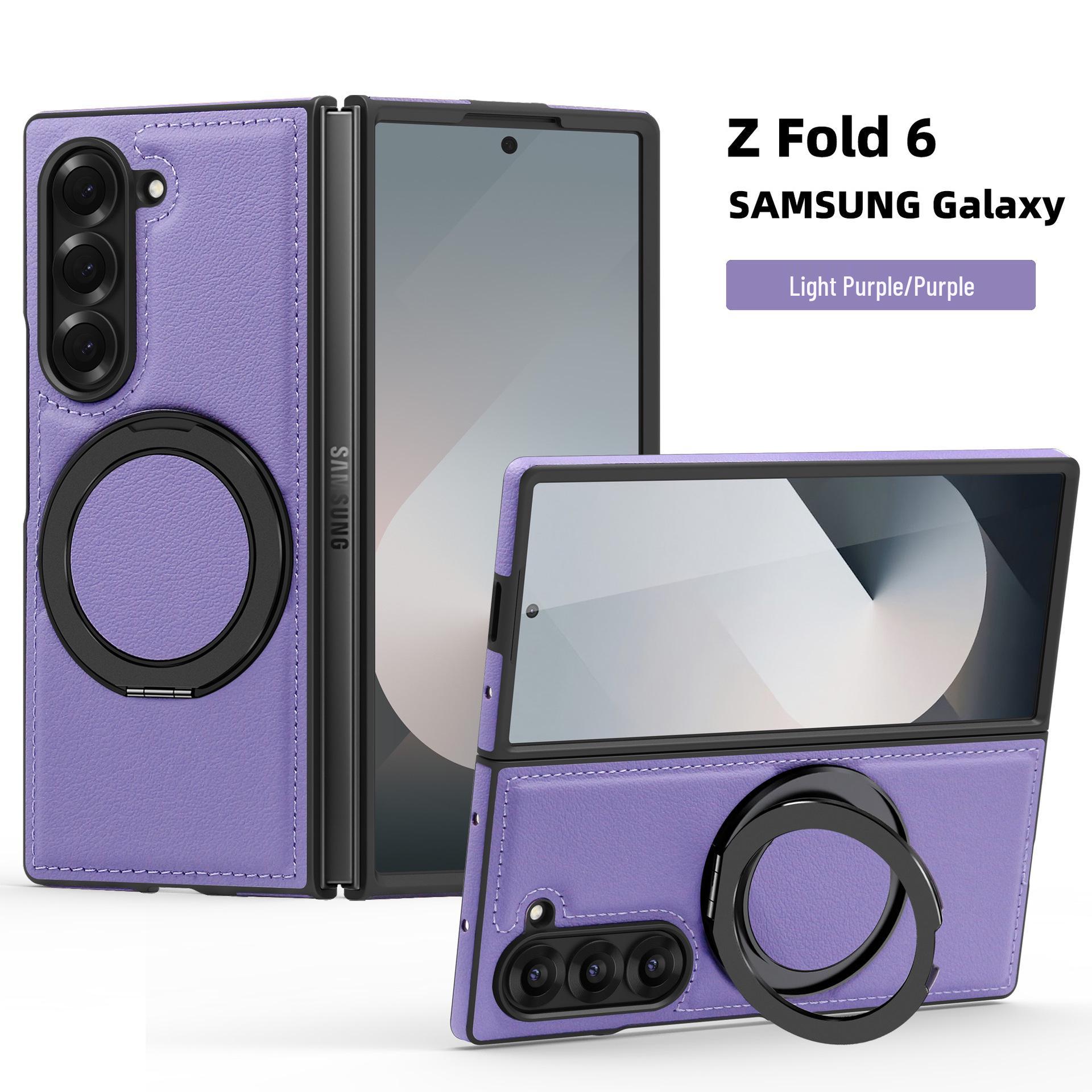Samsung Z Fold7/6 Retro Leather-Style 360° Stand Case – Magnetic, Anti-Fall Design Z Fold6