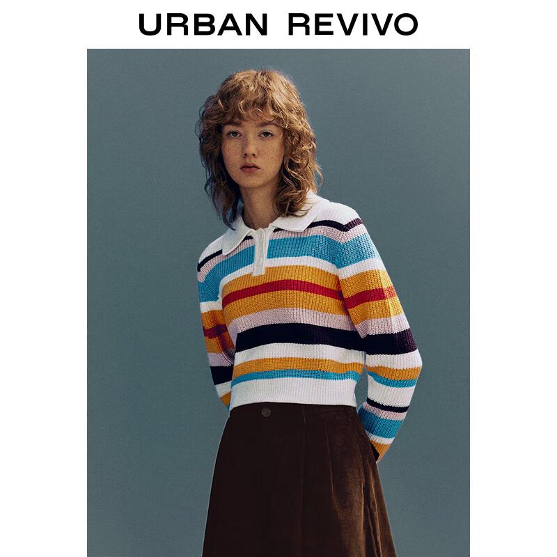 UR Women's Color-block Polo Knit Sweater