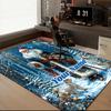 1PC Custom Name Santa Claus In Winter Forest Theme Floor Mat Ideal for Living Room, Game Rooms, Office, Bedroom,Floor Mat Playful Design58
