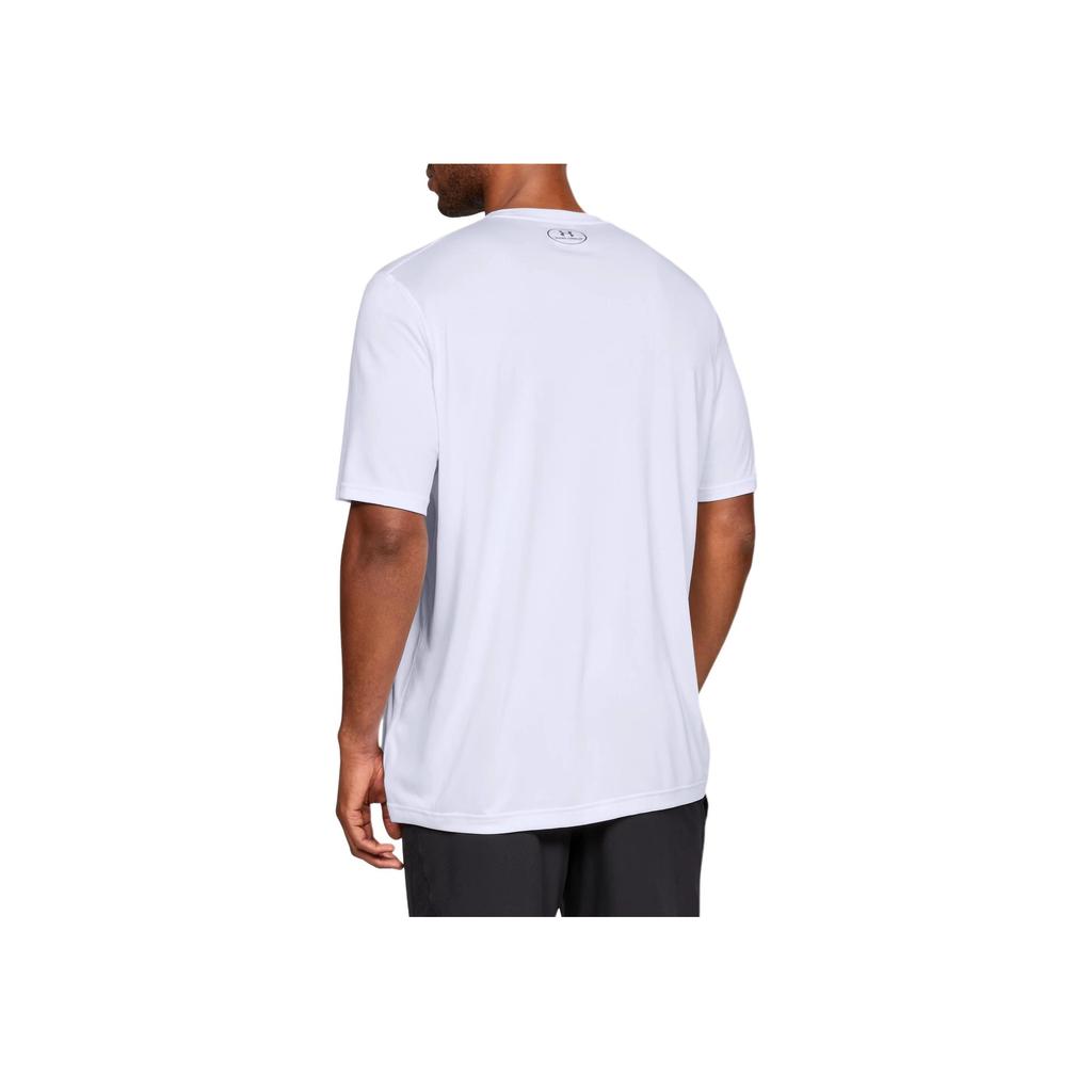 Under Armour Loose Fit Crew Neck Logo Print Short Sleeve T-Shirt Men tops White 1305775-100