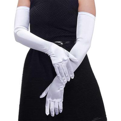 Hochzeitsfeierhandschuhe Brautkleid Weiße Halloween-Weihnachtsopernball-Partyetikette Ellenbogen lange Handschuhe
