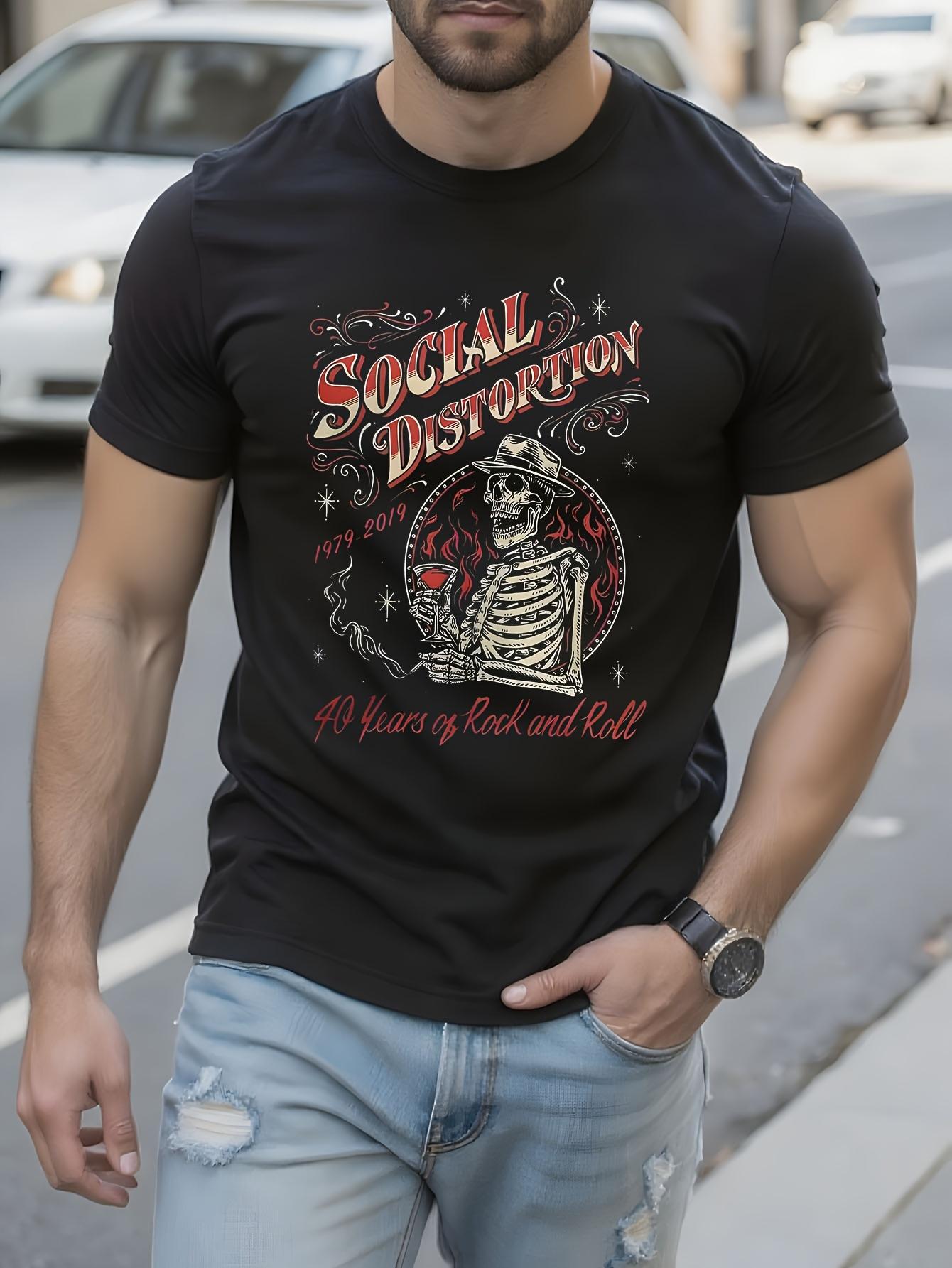 Vintage Punk Rock Band 40 Years Anniversary Tshirt Social... XXL