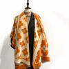 Winter Women's Scarf Luxury Design Double sided Cashmere Feel   Flower Warm Scarf Shawl Women's scarf winter