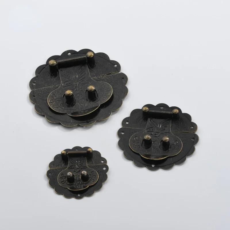 Antique Box Hardware Accessories Vintage Zinc Alloy Antique Copper Panel Buckle Various Specifications Vintage Colors