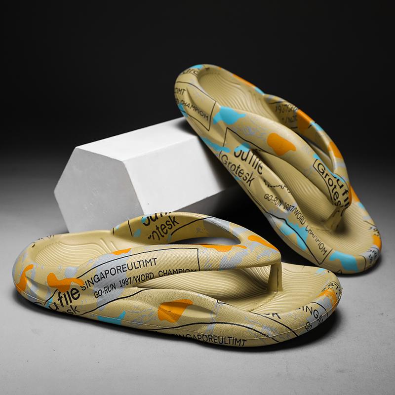 Flip Flops Mens Thong Sandals Summer 2024 New Men Shoes Thick Bottom EVA Non-slip Slide Slippers Outdoor Indoor Couples Shoes