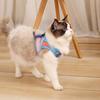 Cat Harness And Leash Escape-Proof Cat Harness with Reflective Strips Adjustable Step-in Harness for Small Medium Cats