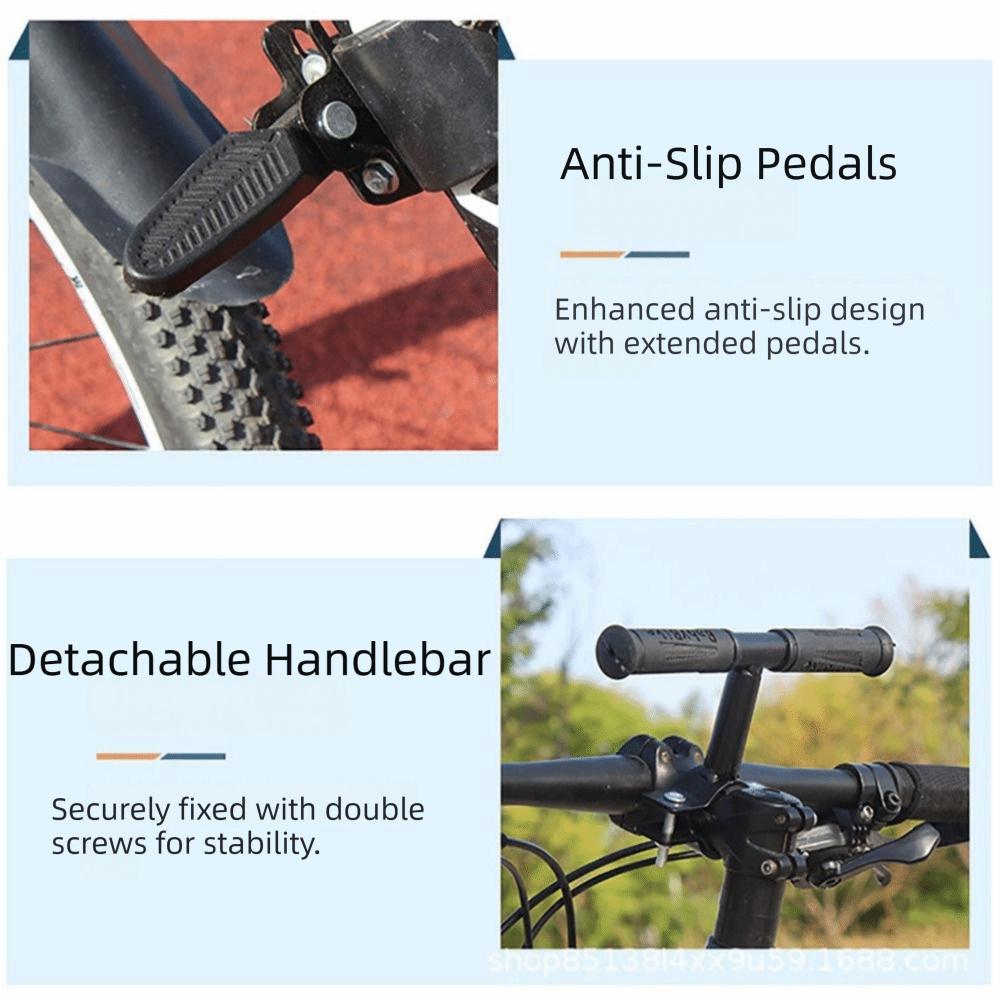 Front Mounted Bike Seat with Handlebars Quick Release Child Seat Road Bike