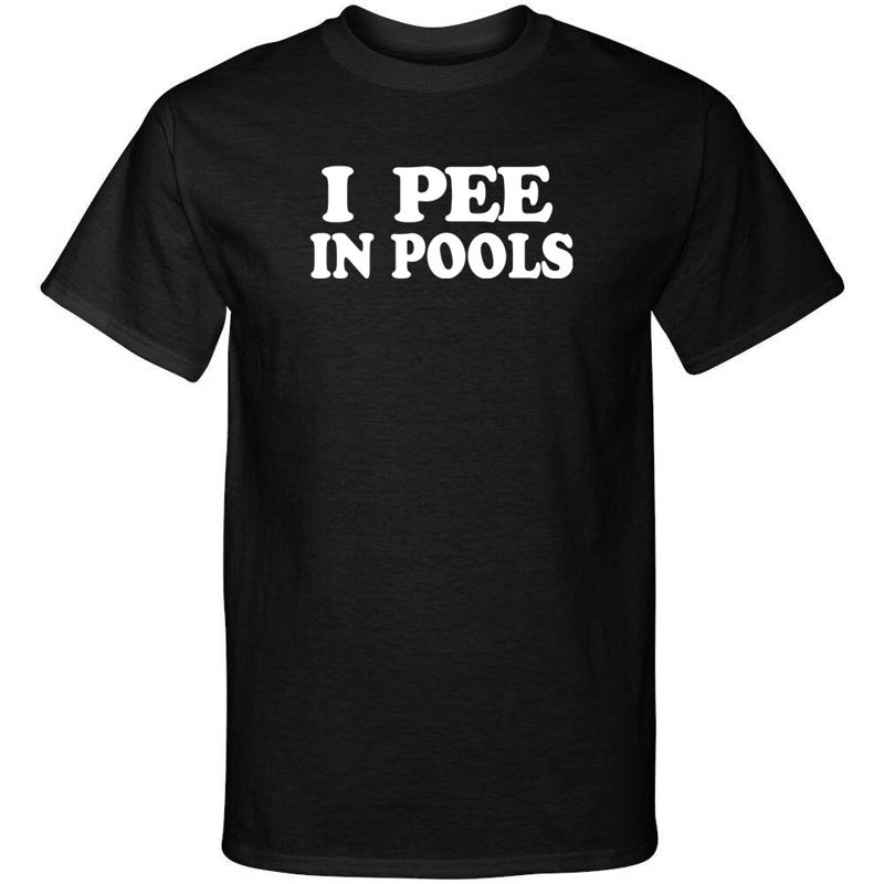 I Pee In Pools Funny Fashion Graphic Tee Shirt T Shirt S разноцветный