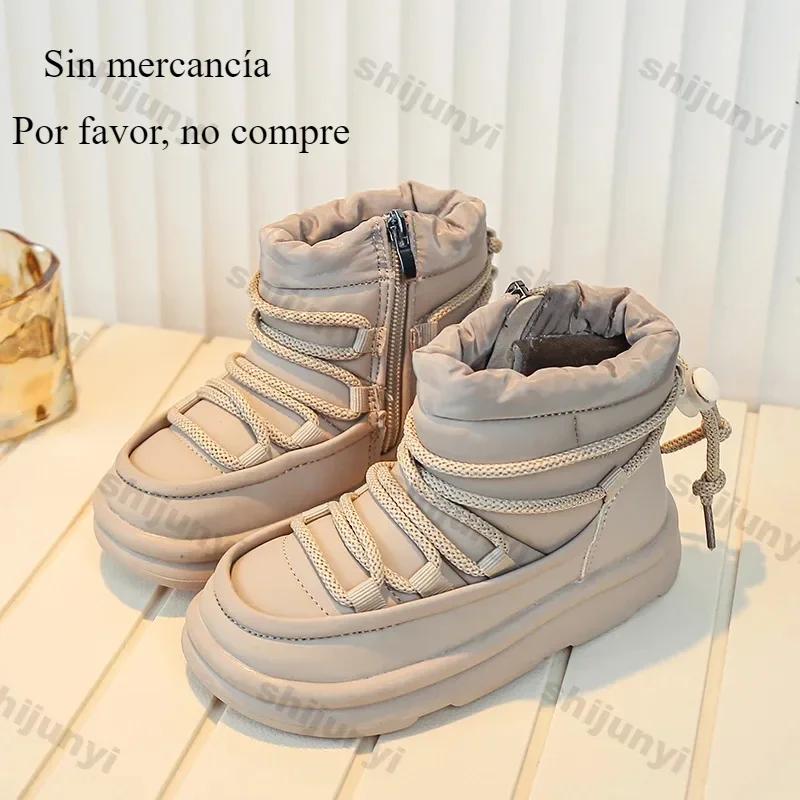 Модная зимняя детская обувь 2024 Новые повседневные мягкие подошвы Противоскользящая — фото 3