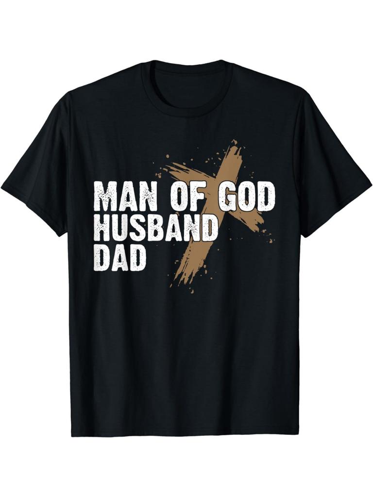 LocalMan of God Husband Father Religious Cross T-Shirt