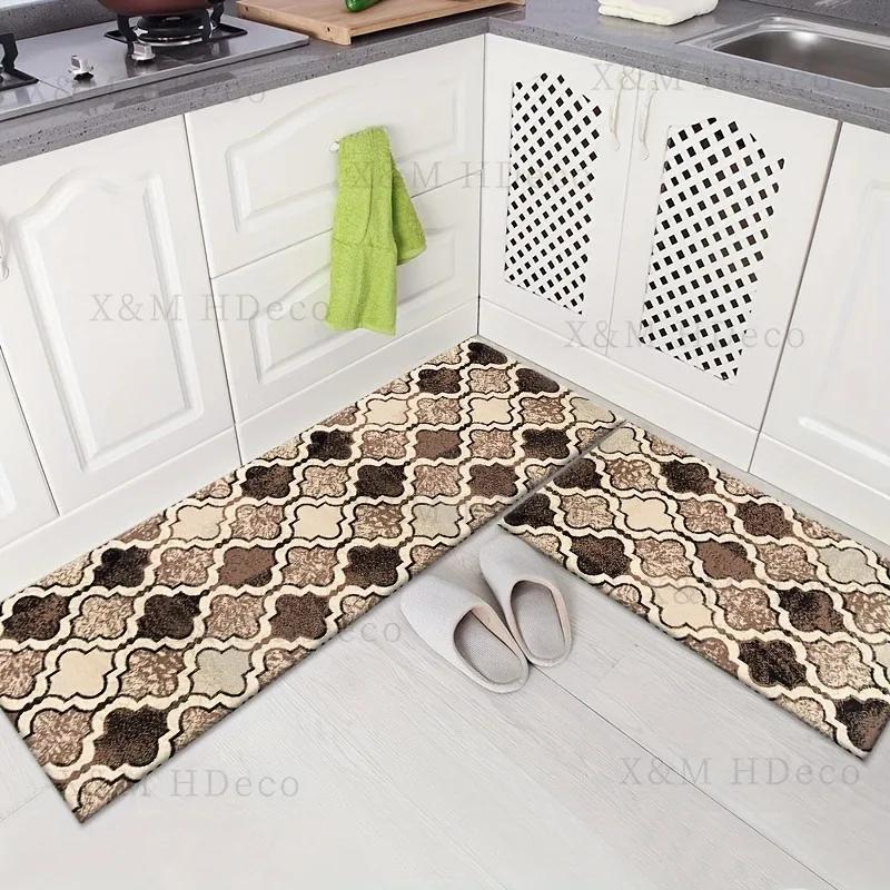 1PC Pumpkin pattern Door Mats Kitchen Rugs Non-Slip Pop arts design Living room Rugs Bath Mat Carpet for Home Sink Laundry Decor