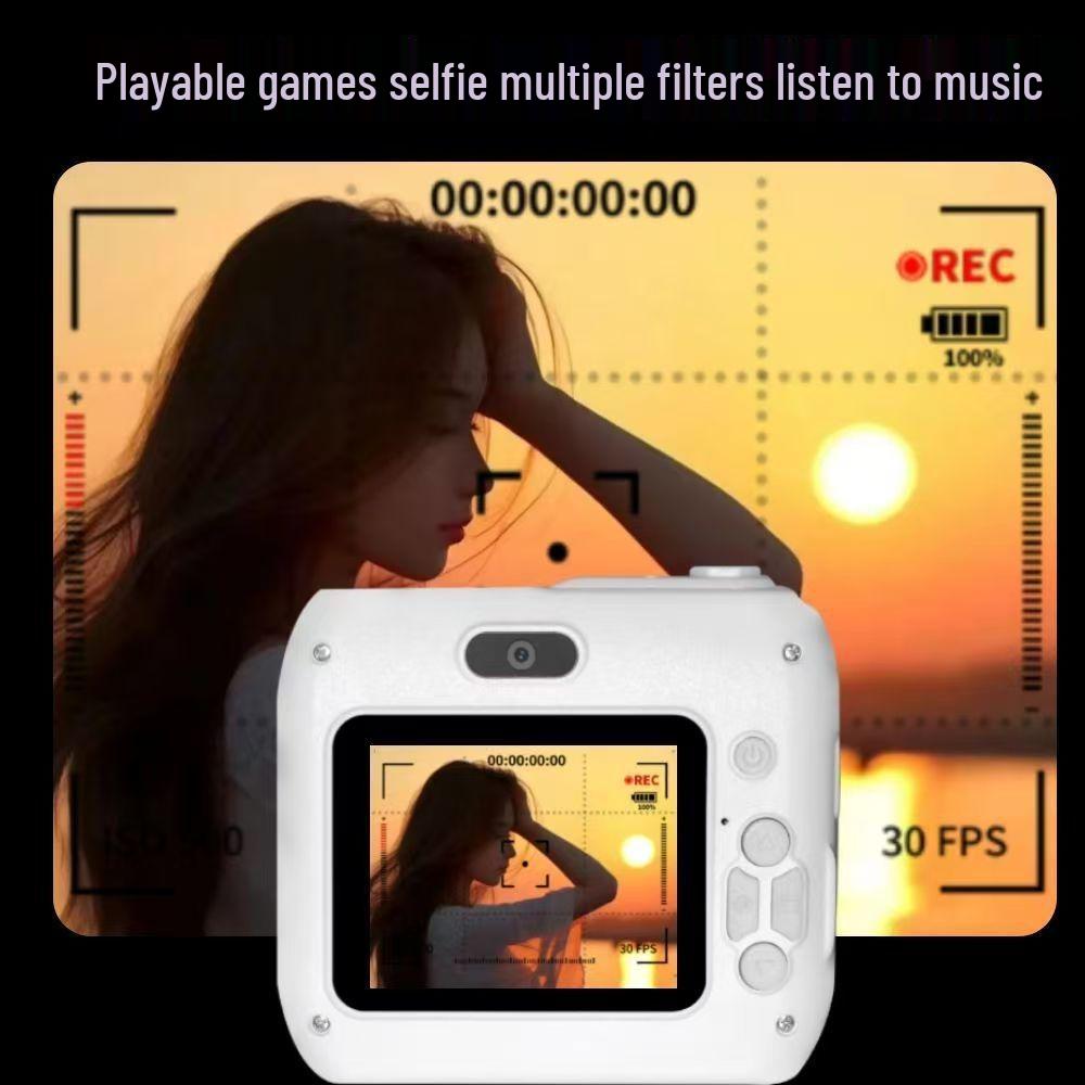 5000W HD Dual Camera Instant Print Digital Camera for Students with Phone Transfer Capability