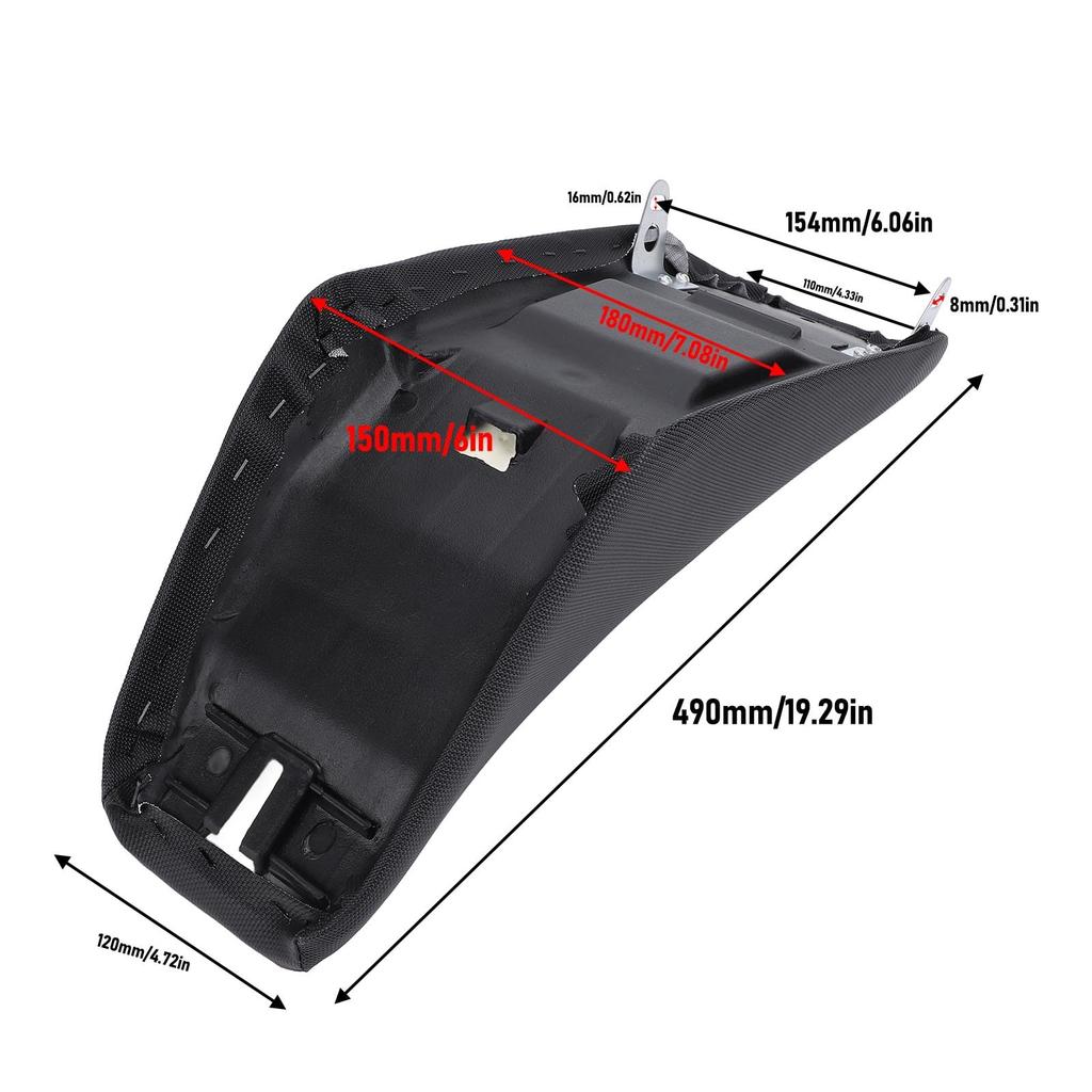 Motorcycle Seat Assembly Shock Absorbing Comfortable Foam Pad Seat Cushion for KLX110 KX65