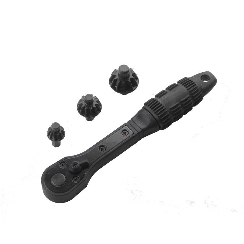 Interchangeable Electric Drill Chuck Key with Ratchet Wrench for Quick Disassembly and Assembly