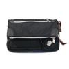 Orobianco Clutch Bag with Shoulder Made In Made of Limonta Genuine Leather and Brand Name CAMELOT-B (NERO/Black) Strap, 2-Way, Italy, Nylon, Nylon,