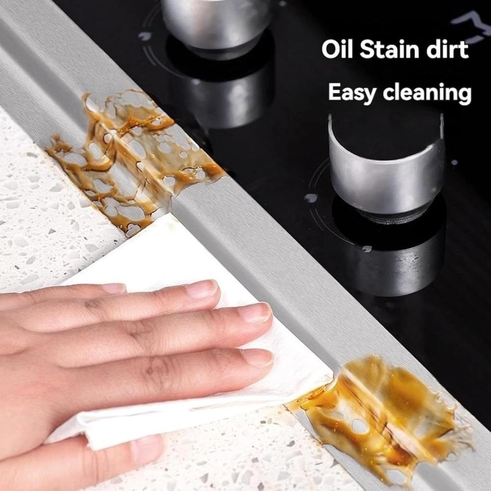 Aluminum Foil Tape 5-10m Waterproof Oil Proof Self Adhesive Kitchen Stove Sink Gap Seal Strip Heat Resistant for Countertop Edge