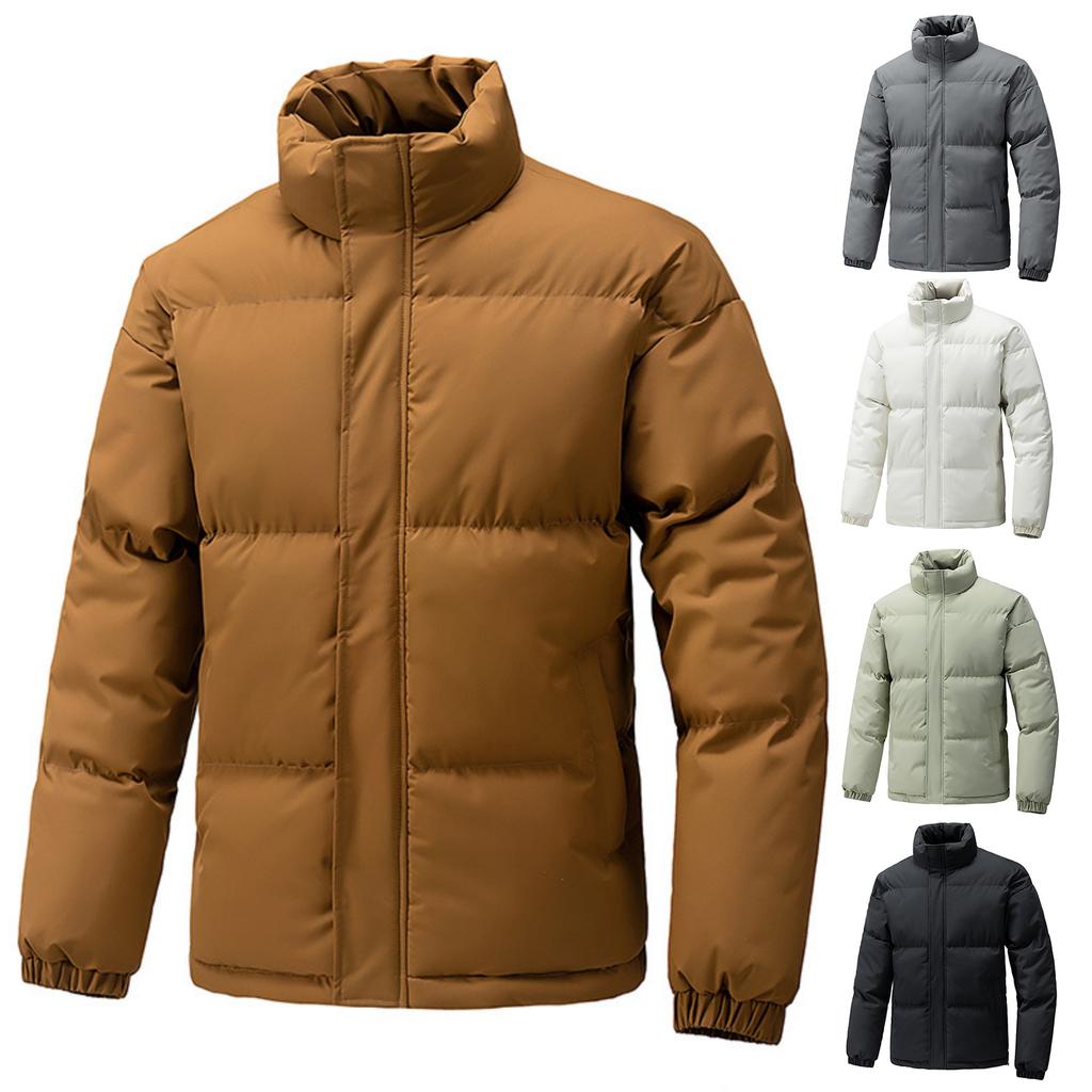 Men's And Women's Casual Inner And Outer Color-matched Jackets, Men's Waterproof And Cold-resistant Thickened Hooded Cotton Jacket