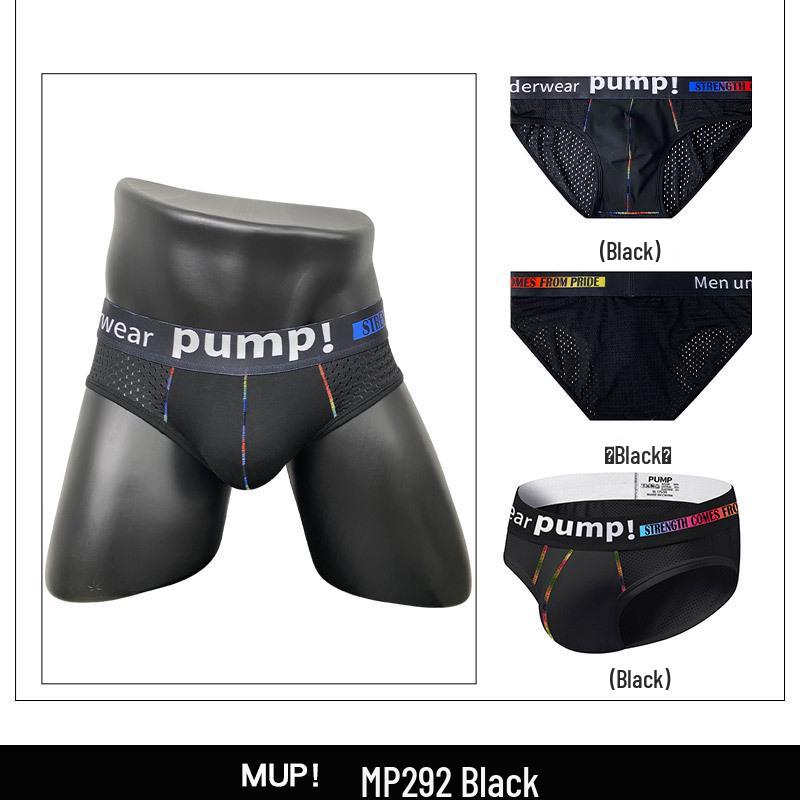 Trendy Low Rise Color Block Slim Fit Hip-Lifting Men's Sport Briefs